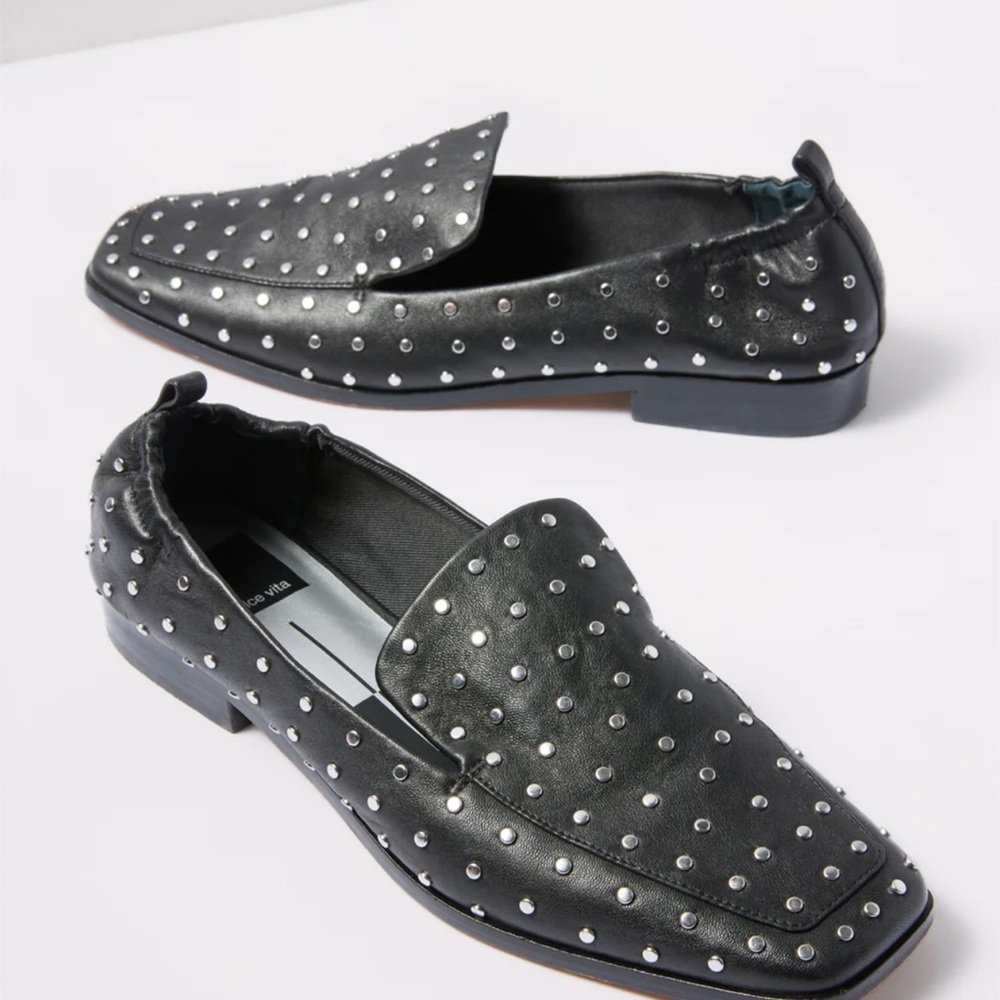 DV by Dolce Vita Black and Silver Loafers